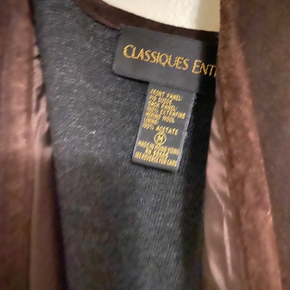 Brown suede vest M Classiques Entiere - Picture 2 of 5